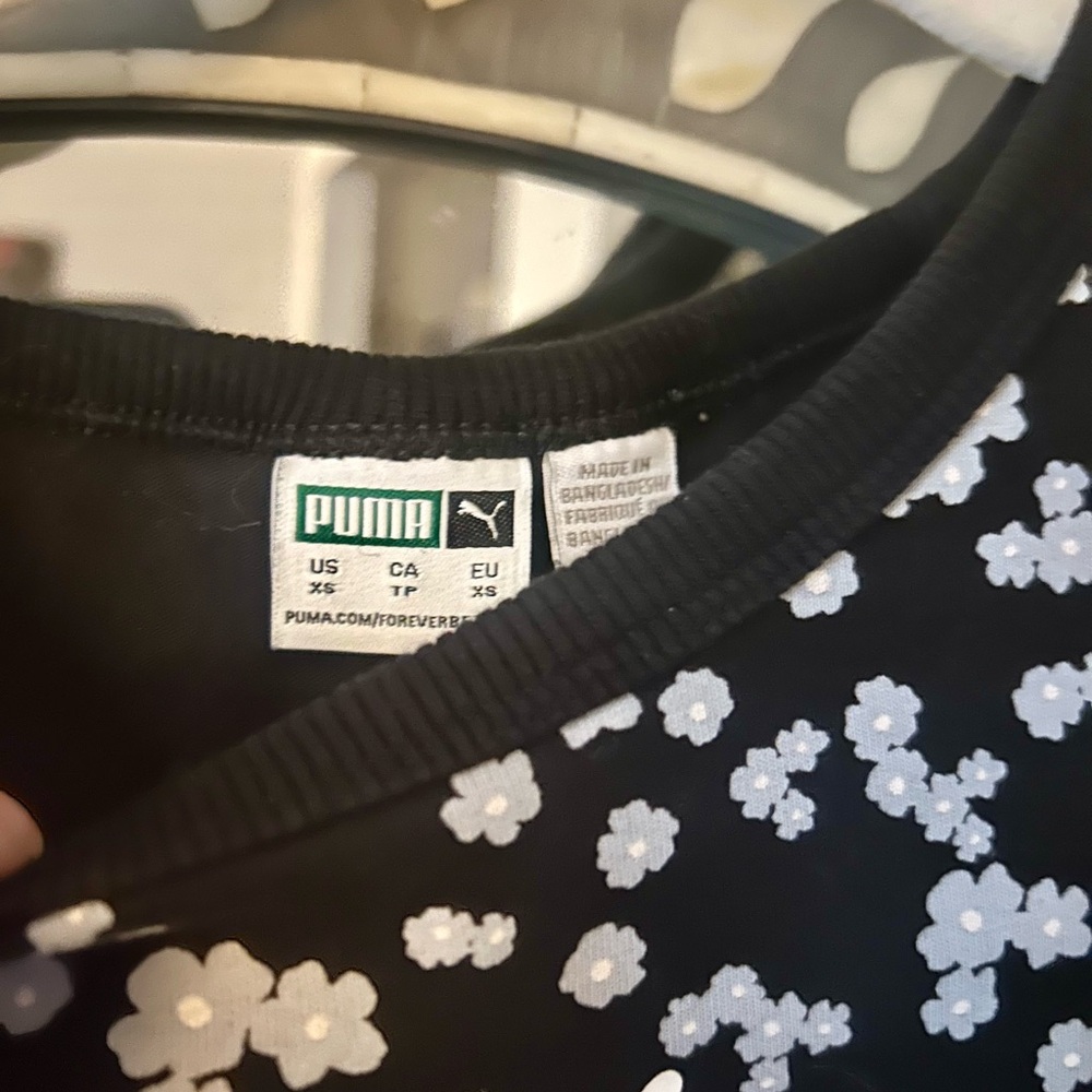 Puma Black and White Floral Dress - Picture 2 of 2